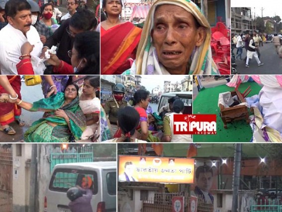 Biplab Deb’s Taliban-Raj Continues: Barbaric Attacks at Congress Rally in Agartala in Broad Daylight: Law and Order Collapsed as clash turned Violent: BJP Mandal Office was stone-pelted by Congress, BJP threw Petrol Bomb: Tension Prevails in Agartala Biplab Deb’s Taliban-Raj Continues: Barbaric Attacks at Congress Rally in Agartala in Broad Daylight: Law and Order Collapsed as clash turned Violent: BJP Mandal Office was stone-pelted by Congress, BJP threw Petrol Bomb: Tension Prevails in Agartala
